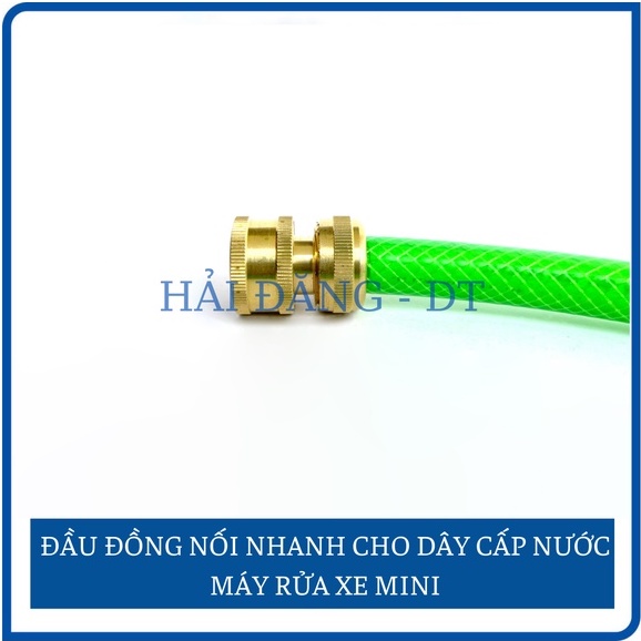 Khớp đồng nối nhanh, Đầu nối nhanh lắp dây cấp nước vào cho máy rửa xe mini