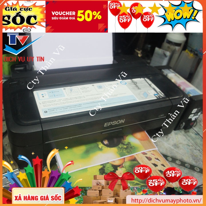 Máy in phun màu A4 cũ Epson L310 L300 L110 L301 L120 L100 tốc độ in nhanh chất lượng bảo hành INECO - Dũng