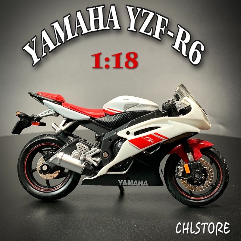 XE MÔ HÌNH - MOTO YAMAHA R6 tỷ lệ 1:18 CHLstore Mô Hình Xe Đua