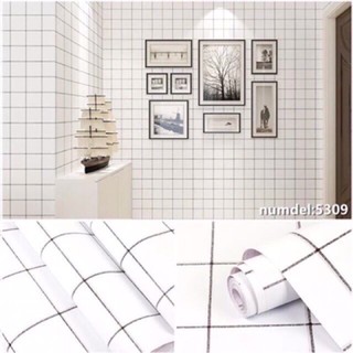 10m giấy dán tường kẻ ô vuông, khổ rộng 45cm.( sẵn keo dán)