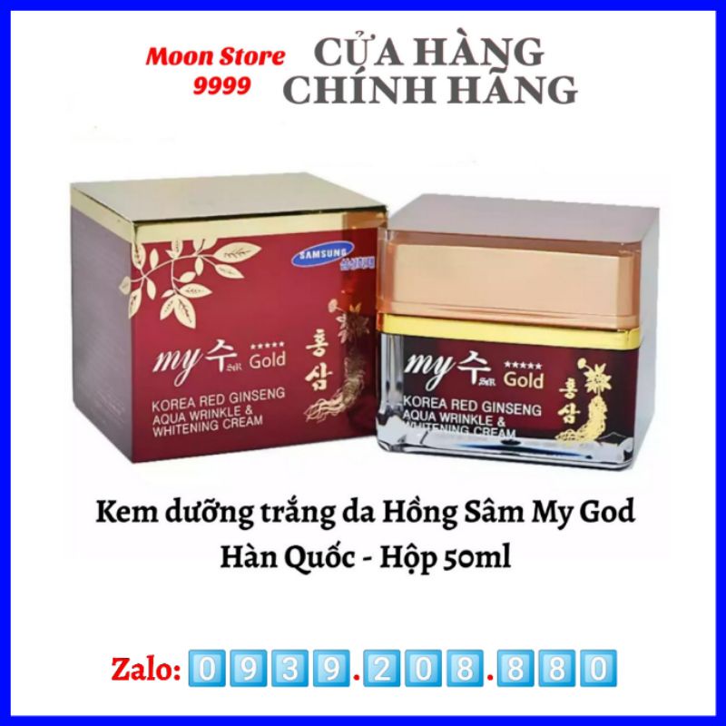 Kem Dưỡng Trắng Da Hồng Sâm My Gold Hàn Quốc Hộp 50ml - Kem nhân sâm đỏ Hàn Quốc