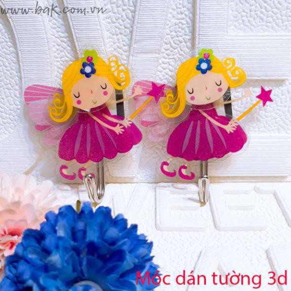 Móc dán tường họa tiết 3D siêu đáng yêu
