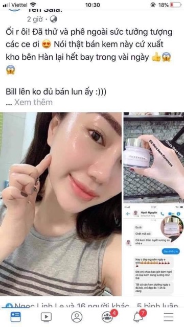 (Chuẩn Aut, date mới) Kem Forencos dưỡng da Hàn Quốc chính hãng