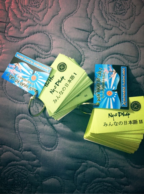 Trọn bộ thẻ học tiếng Nhật Japanese Flashcard trình độ sơ cấp N4 N5 - 9 Flashcards