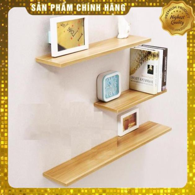 [Freeship – Hàng Nhập Khẩu] Kệ Treo Tường 3 thanh 40,50,60 cm x sâu 15cm - Decor phòng ngủ