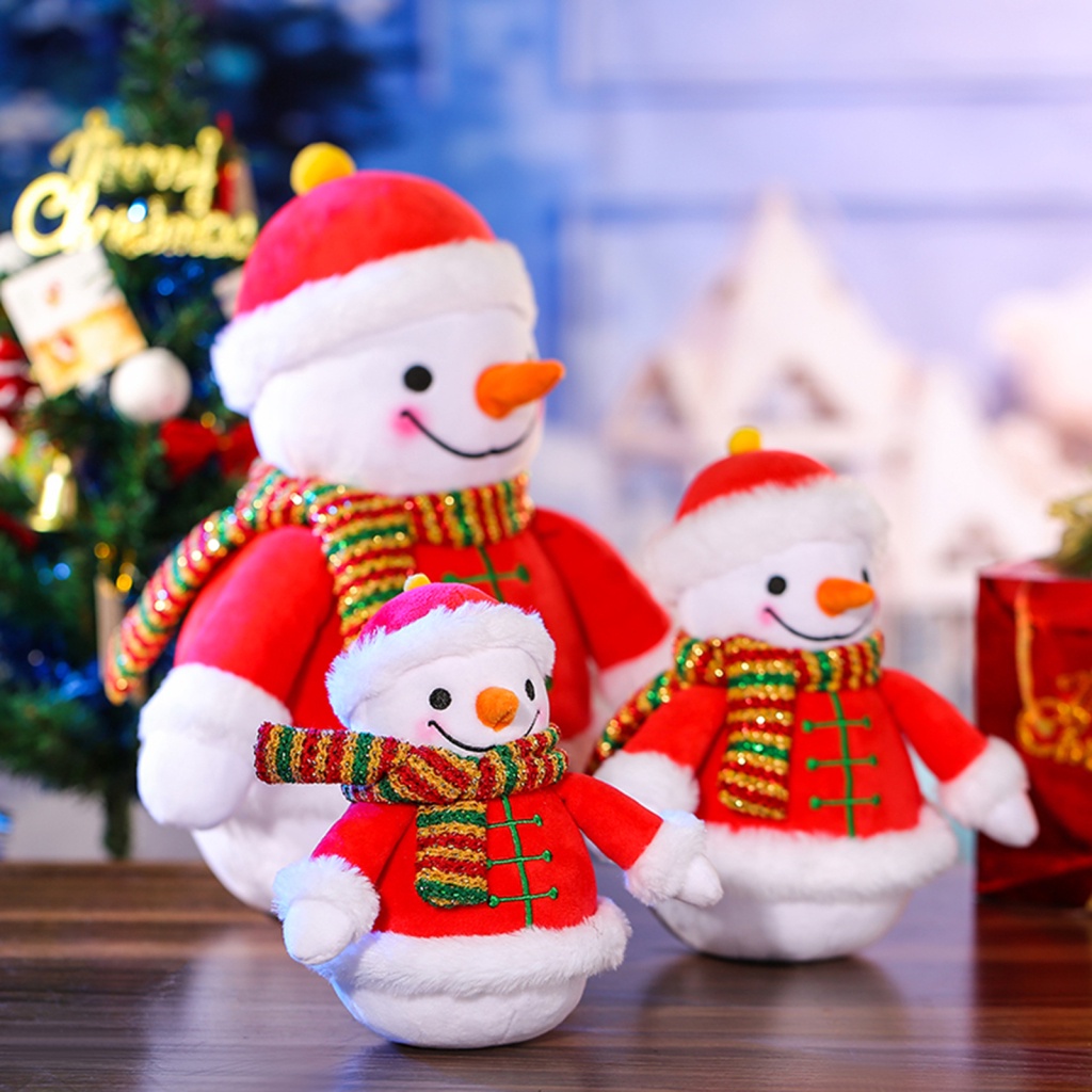 Thú Nhồi Bông Hình Người Tuyết Dễ Thương 3 Kích Thước