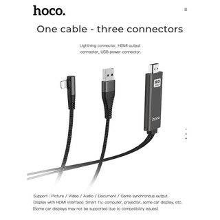 Cáp Chuyển Đổi Lightning Sang HDMI HOCO UA14 ( Chuyển Đổi Màn Hình Điện Thoại Sang TIVI)