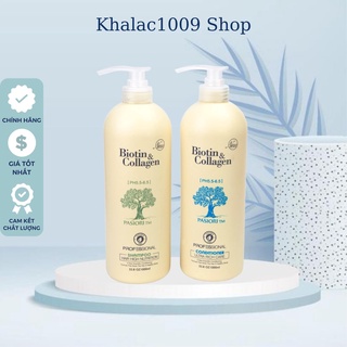 Bộ dầu gội phục hồi và kích thích mọc tóc Biotin & Collagen 1000 ml