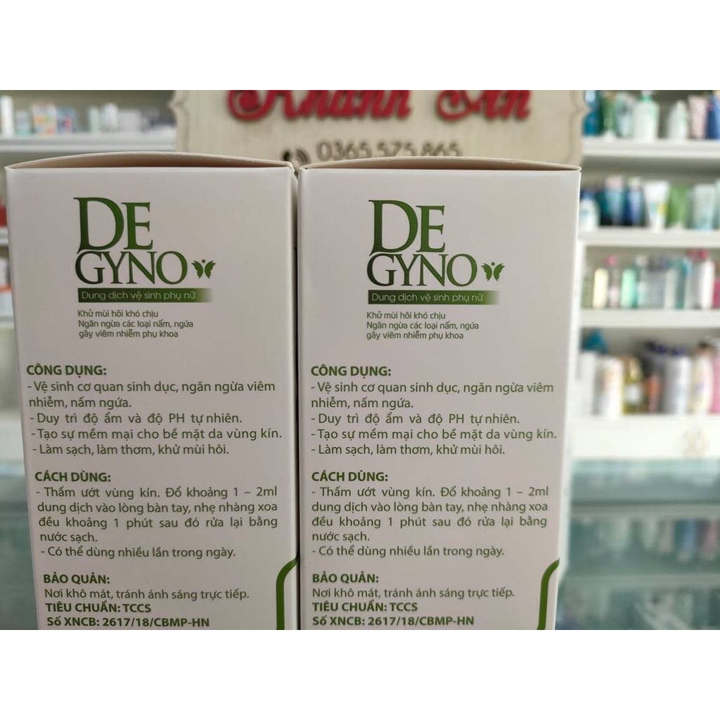 Dung dịch vệ sinh phụ nữ chống nấm ngứa - viêm nhiễm phụ khoa tốt nhất hiện nay DeGyno
