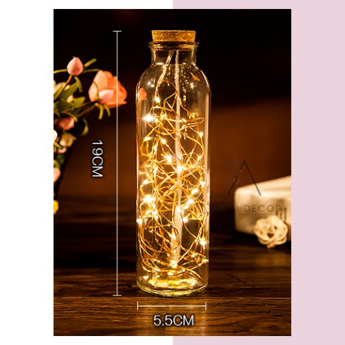 🌻FREESHIP🌻 Lọ thủy tinh trang trí dây đèn Fairy Light trang trí phòng ngủ phong cách vintage