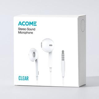 Tai Nghe Nhét Tai ACOME AW01 Âm Thanh HD Mic Đàm Thoại HÀNG CHÍNH HÃNG