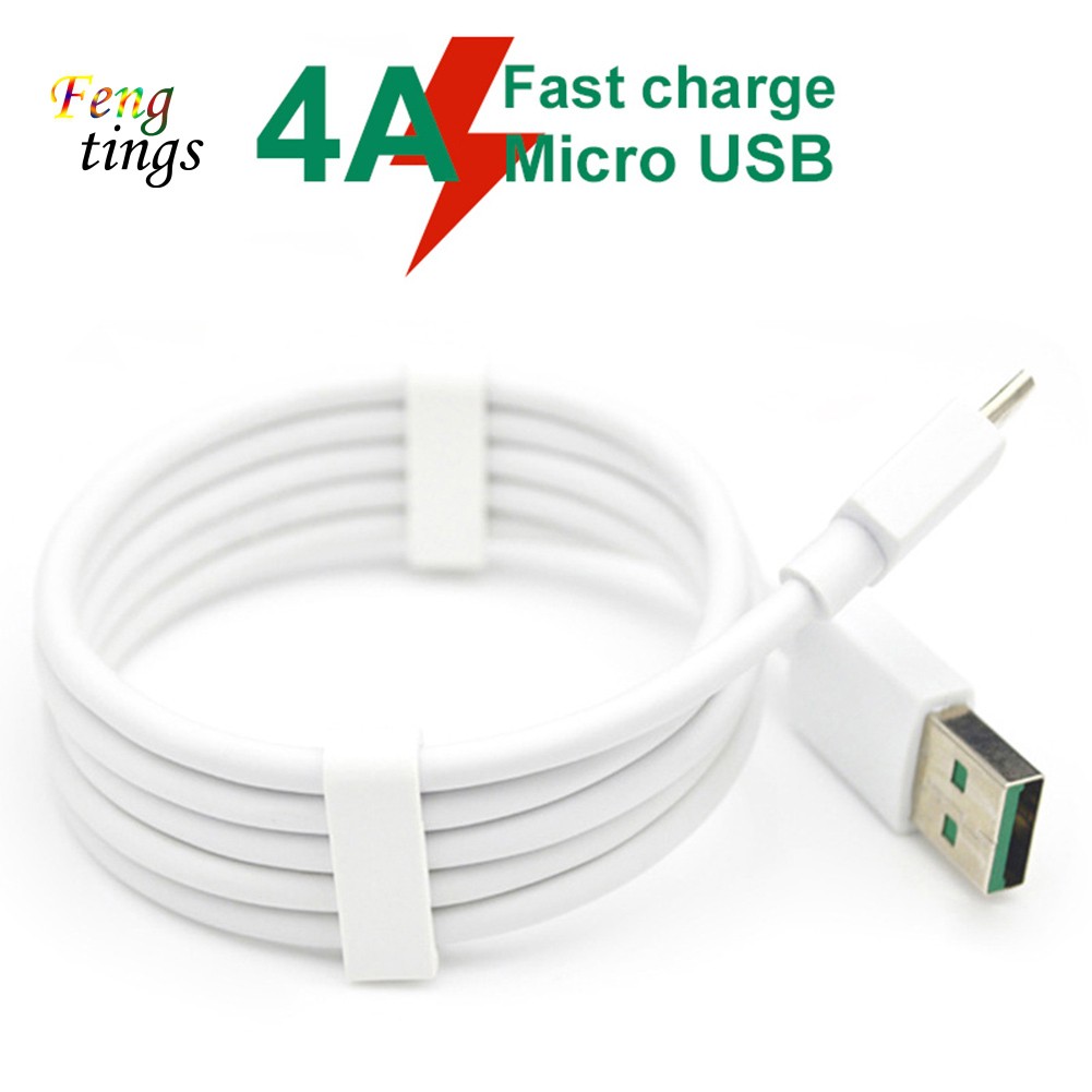 Cáp sạc/đồng bộ dữ liệu Micro USB tốc độ cao 4A dài 1m cho OPPO VOOC Android