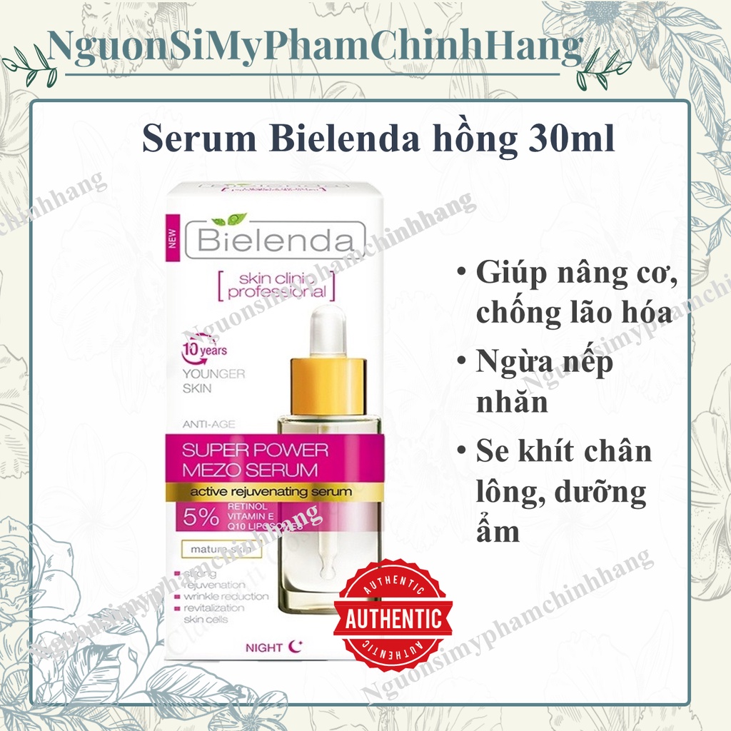 Serum bielenda hồng cải thiện làn da lão hóa