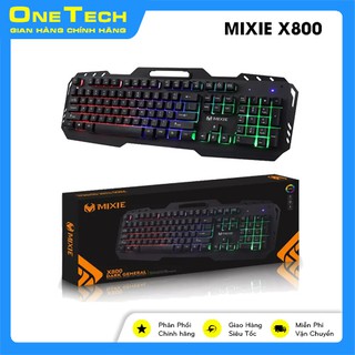 BÀN PHÍM GAMING GIẢ CƠ MIXIE X800 - ĐÈN LED NHIỀU MÀU SIÊU CHẤT