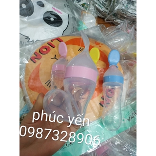 Bình Thìa Ăn Dặm Silicon Cho Bé Yêu (SP001222 )