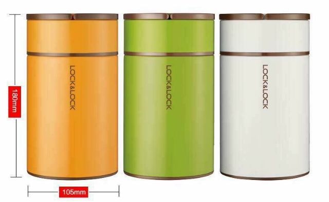 Bình giữ nhiệt Ủ cháo Inox Lock&Lock Column Food Jar LHC8022 (750ml) LHC8023 (1L) - BH 6 tháng