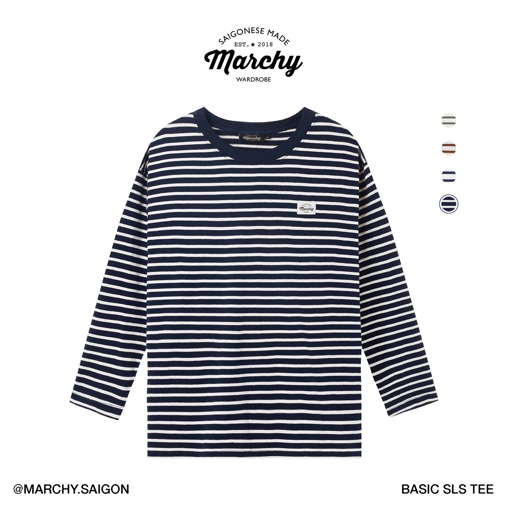 MARCHY - Basic SLS Tee - Áo thun sọc tay dài