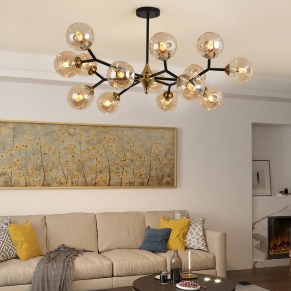 Đèn chùm MONSKY TACOR kiểu dáng hiện đại 15 tay trang trí nội thất sang trọng [ẢNH THẬT 100%]