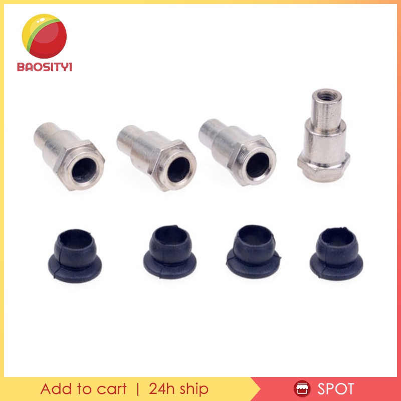 4 Pieces Metal Shock Absorber Bushing 1:8 RC Model for Zd Racing 1/8 RC Car