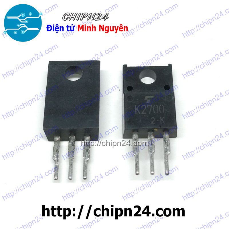 [1 CON] MOSFET K2700 TO-220F 3A 900V Kênh N (2SK2700 2700)