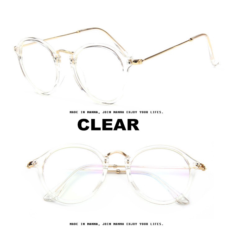Kính mát gọng tròn phong cách Hàn Quốc thời trang cho nam/nữ (0-400)