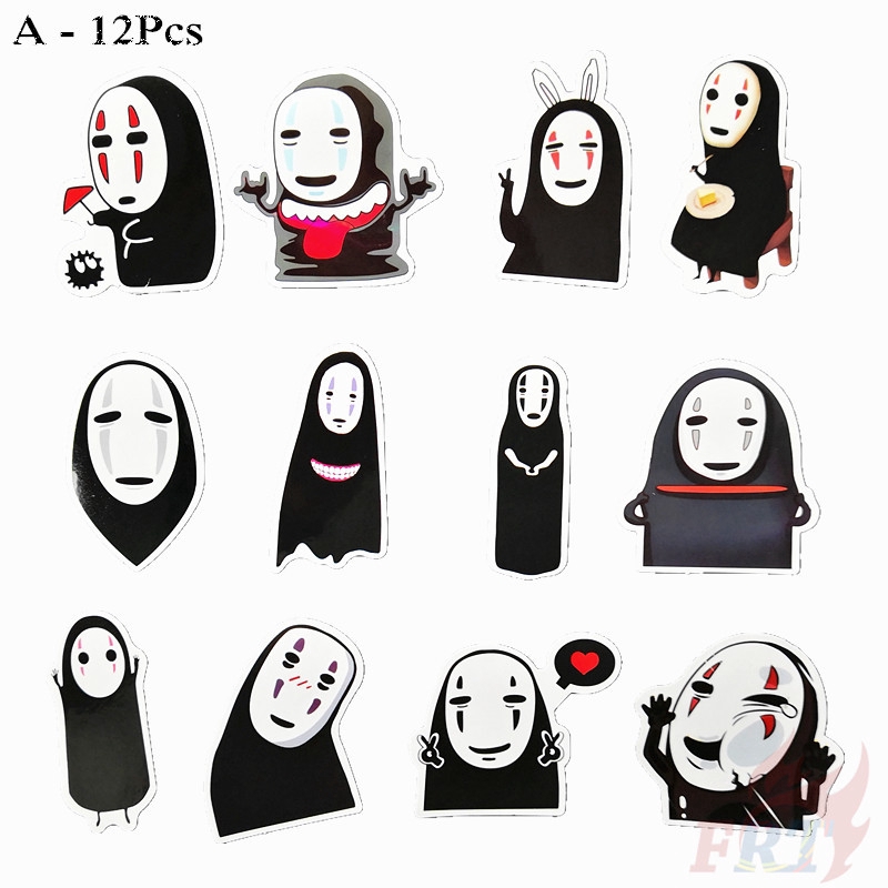 ❉ No Face Man - Series 01 Anime Stickers ❉ 1Set Miyazaki Hayao Spirited  Away Fashion DIY Doodle Decals Stickers（A-12Pcs；B-39Pcs） | Shopee Việt Nam
