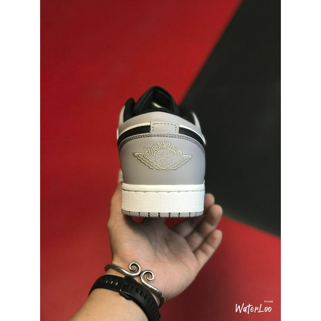 [FREESHIP+HỘP+QUÀ] Giày Thể Thao Sneakers AIR JORDAN 1 Low shadow thấp cổ màu đen gót xám