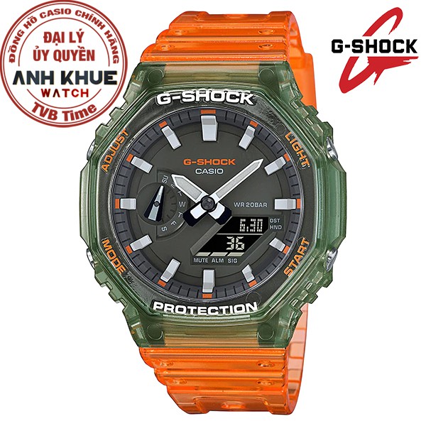 Đồng hồ nam dây nhựa Casio G-Shock chính hãng Anh Khuê GA-2100HC-4ADR