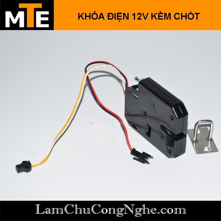 Khóa điện thông K01-12V minh cho tủ, hòm, hộp, các máy bán hàng tự độn