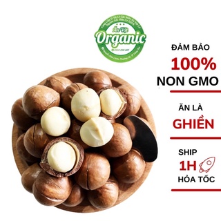 Hạt Macca Sấy Nứt Vỏ có tặng dụng cụ tách vỏ lon pet 500gr