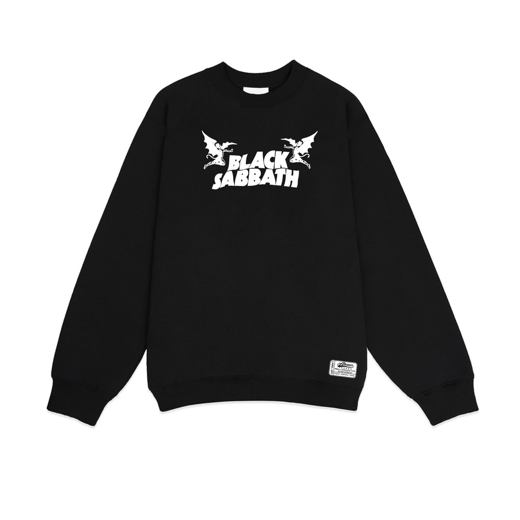 Áo nỉ sweater ATHANOR chất liệu nỉ bông cotton 100% dày dặn không xù form rộng tay dài mẫu sabath đầu lâu