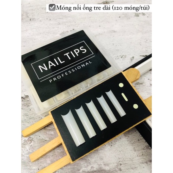 Móng nối Nail tips Ống tre dài (120m/ hộp)