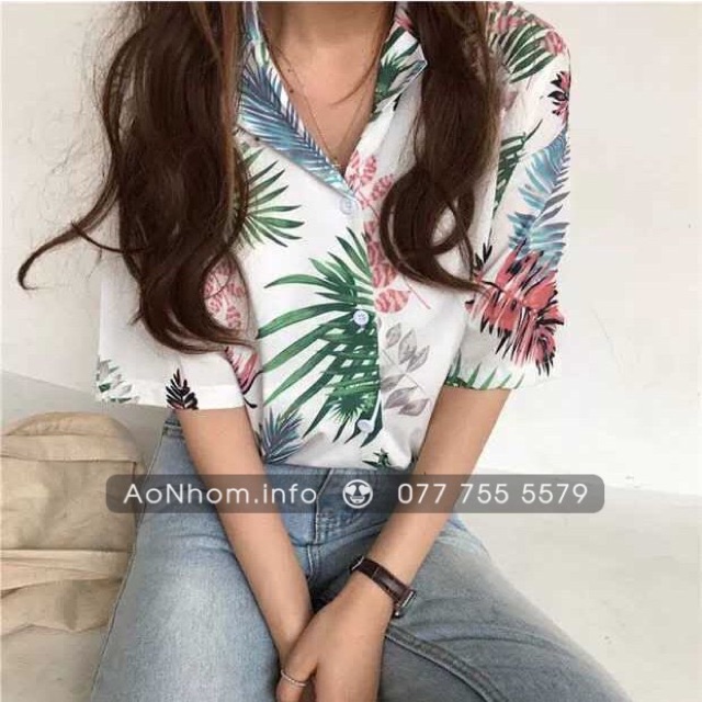 [Mã FAMAYMA2 giảm 10K đơn 50K] Áo sơ mi đi biển mềm mát - Lá đỏ (Có size Em Bé, và size To Bự trên 100kg) | BigBuy360 - bigbuy360.vn