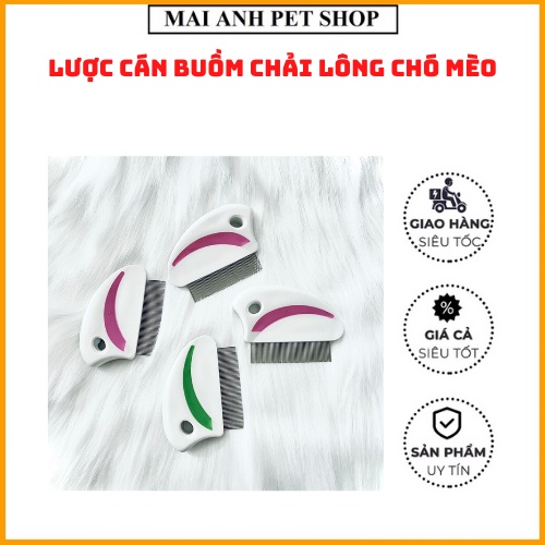Lược cán buồm chải ve rận lông chó mèo