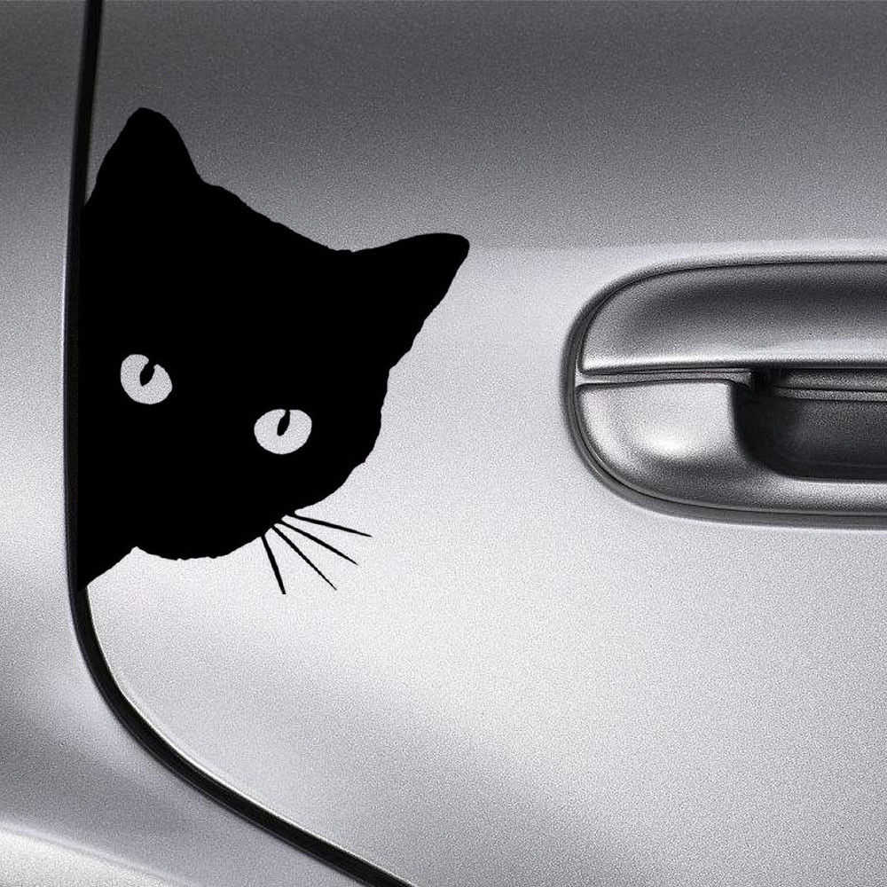 Decal DáN CửA Sổ HìNh MèO Cho Xe Hơi