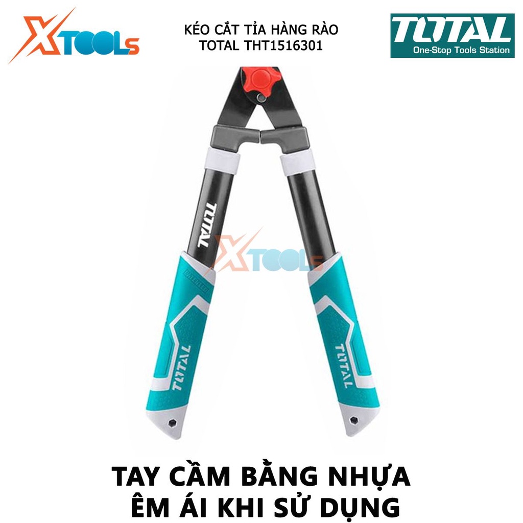 Kéo cắt tỉa hàng rào TOTAL THT1516301 | dụng cụ cắt cây kiểng Kích thước 557mm (22”) , Chất liệu thép không gỉ, Tay cầm