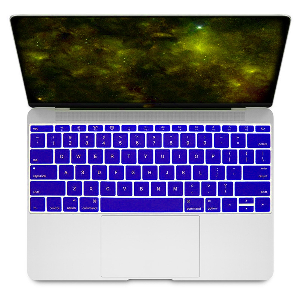 Ốp bàn phím silicone màu cầu vồng chống bụi cho Apple MacBook Air Pro Retina 13 &quot; 15 &quot; 17 &quot;