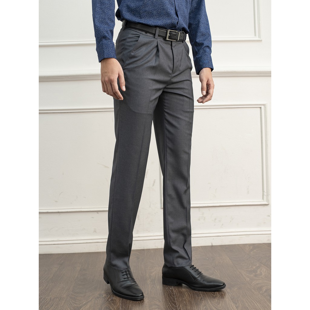 Quần âu nam ARISTINO dáng Regular fit đứng dáng, thấm hút tốt và thoát ẩm vượt trội - ATRR08