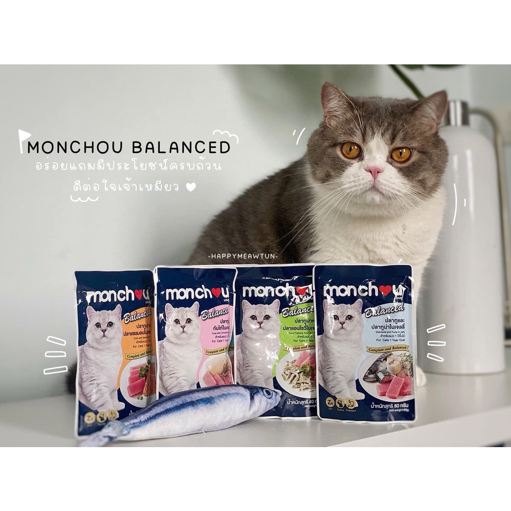[Chính hãng] Pate Cho Mèo Monchou Gói 70gr