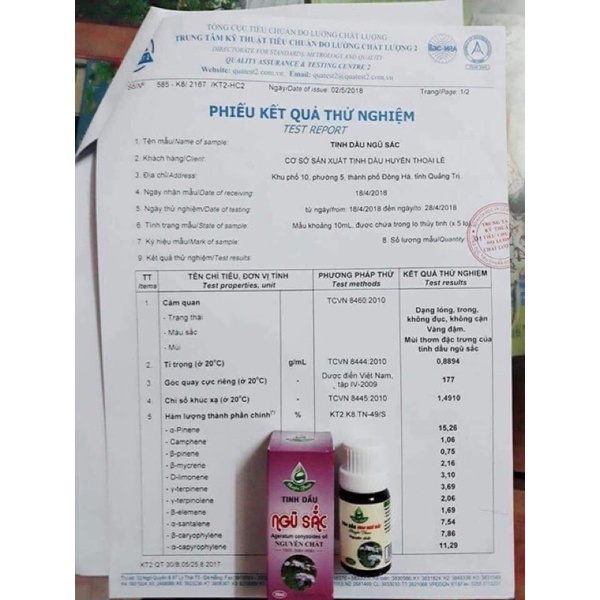 Tinh dầu hoa ngũ sắc Huyền Thoại, tinh dầu hoa cứt lợn, tphcm