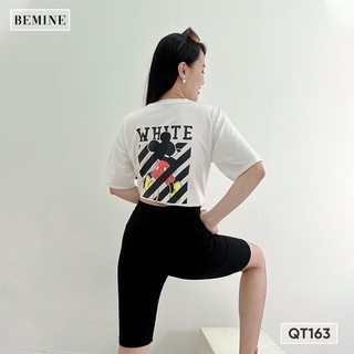 Quần legging lửng nâng mông BEMINE QT163DEN