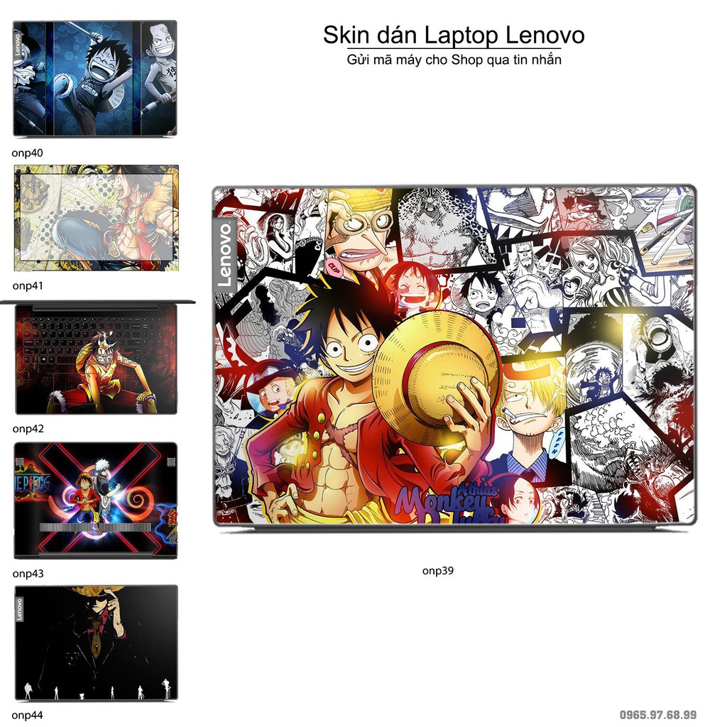 Skin dán Laptop Lenovo in hình One Piece _nhiều mẫu 24 (inbox mã máy cho Shop)