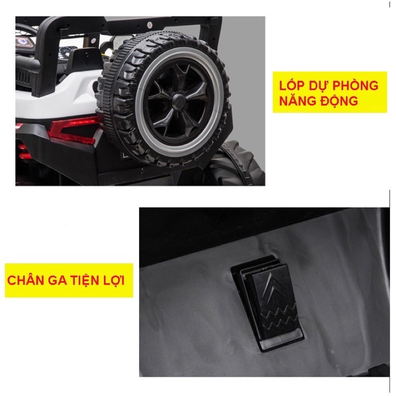 Xe ô tô điện trẻ em khủng, xe ô tô điện trẻ em địa hình cho bé BJQ 008