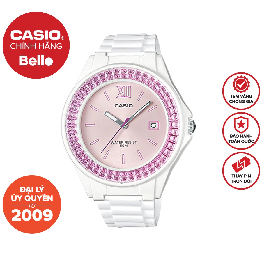 Đồng hồ Nữ dây nhựa Casio LX-500H chính hãng bảo hành 1 năm Pin trọn đời