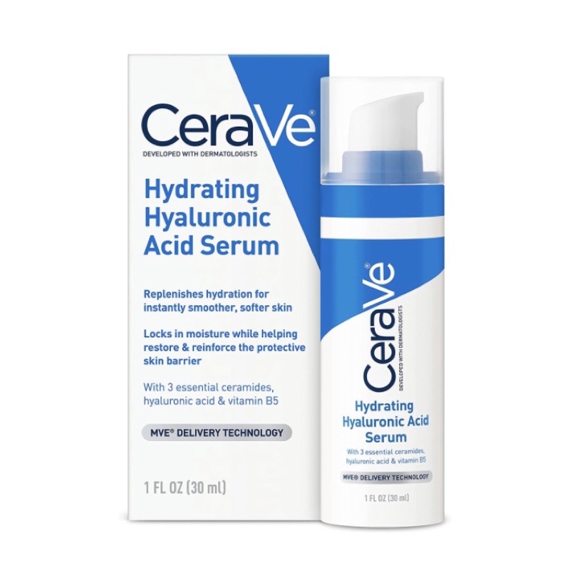 [Date 24] Dưỡng ẩm CeraVe Hydrating Hyaluronic Acid Serum 30ml USA