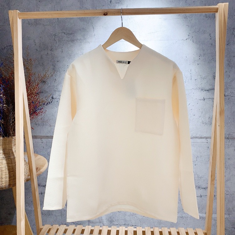 Áo Kiểu Phối Cổ V Unisex Premium Chất Xốp Hàn Phong Cách Hàn Quốc Hot Trend Mr Smile 99 Shop