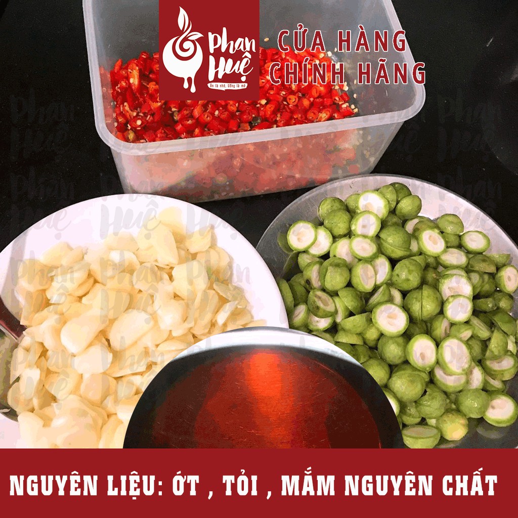 Sấu ngâm mắm tỏi ớt Hà Nội - Phan Huệ Food 1Kg. Sấu Hà Nội chọn lọc, đặc sản Hà Nội, ăn là thèm