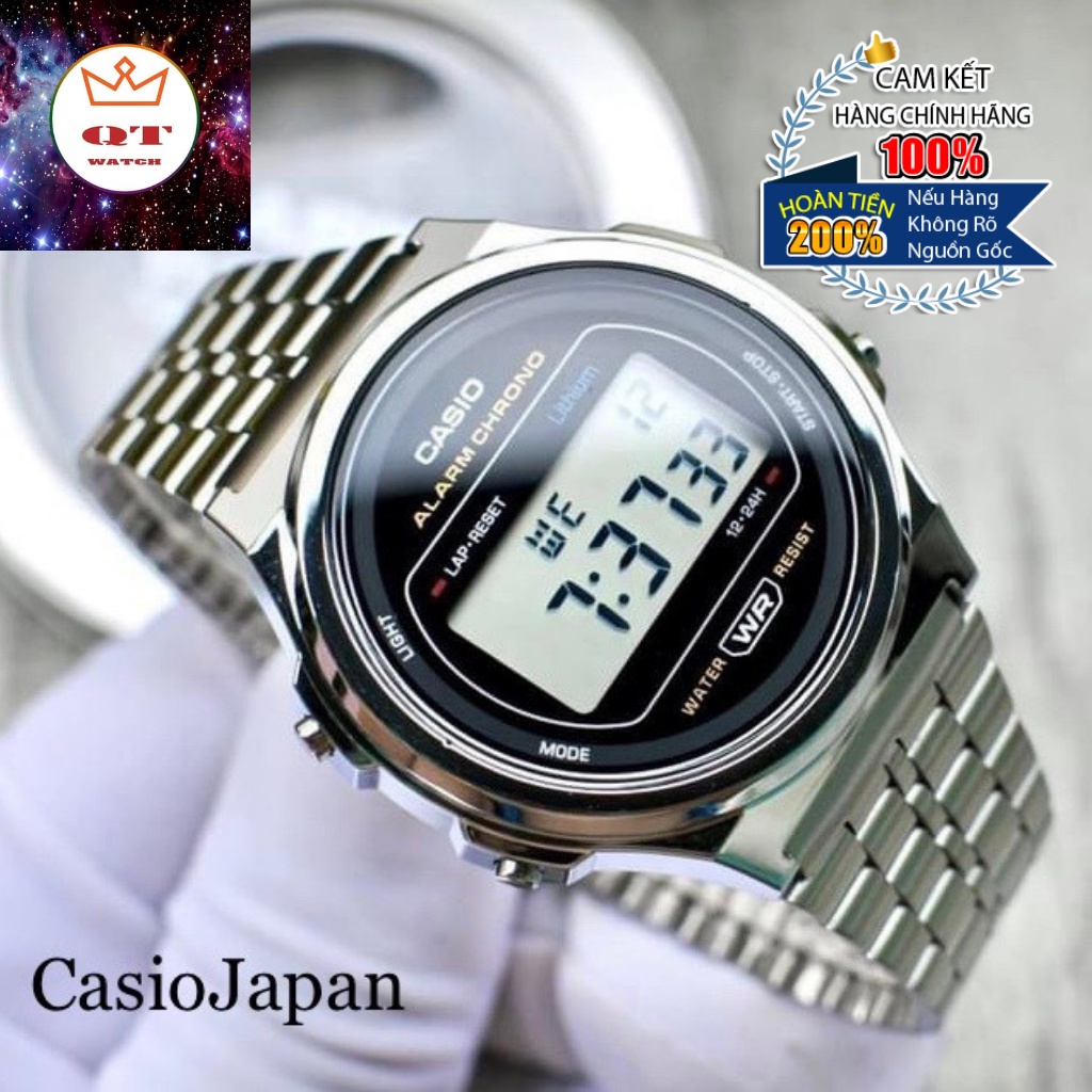 Đồng Hồ unisex Dây Kim Loại CASIO A171WE-1ADF Standard Chính Hãng