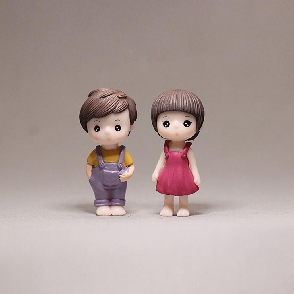 YIYU Mô Hình Cặp Đôi Tình Nhân Nhỏ Dễ Thương Dùng Trang Trí Cây Bonsai