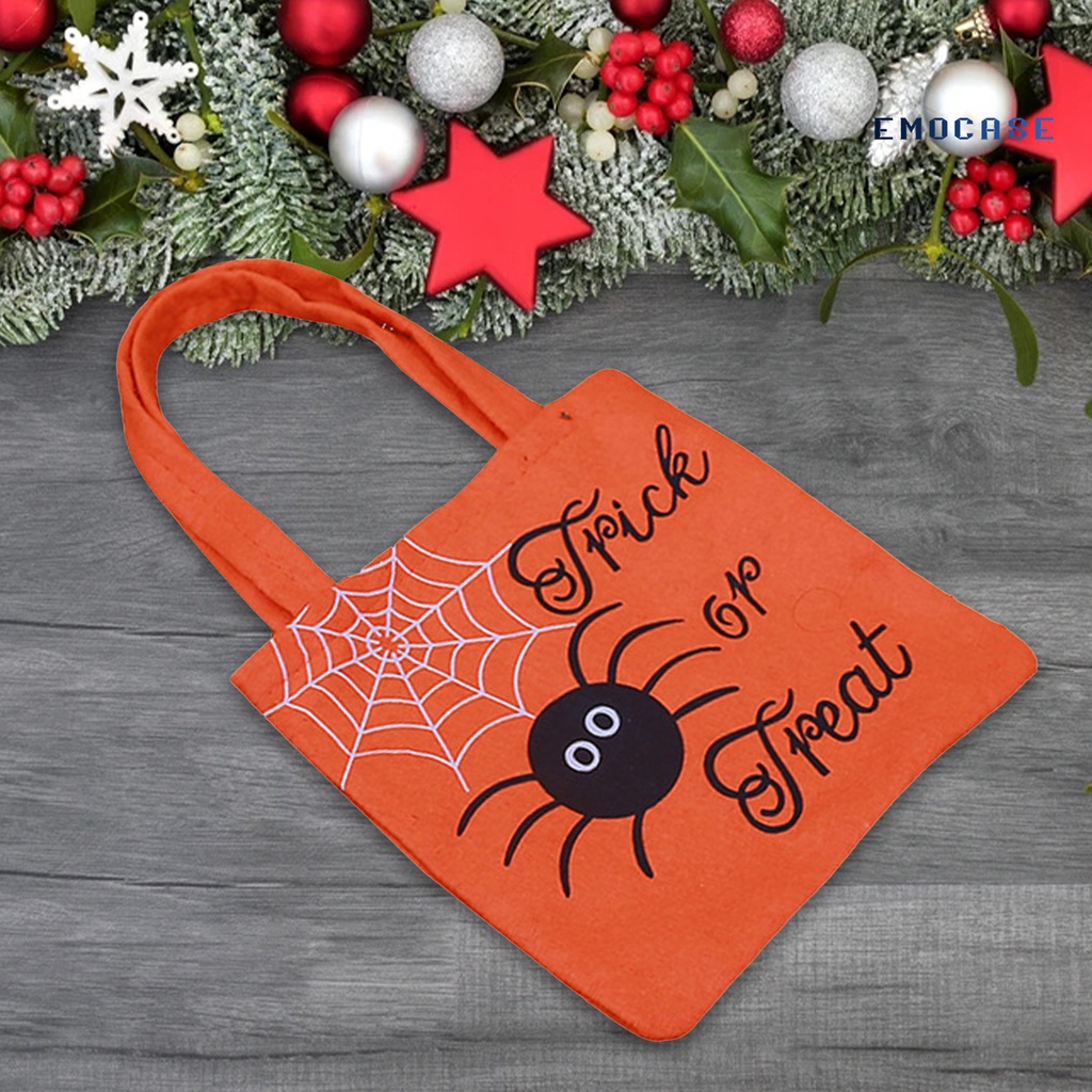 Túi Tote Bằng Vải Không Dệt Thân Thiện Với Môi Trường In Họa Tiết Hoạt Hình Halloween